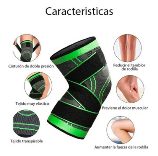 Rodilleras con compresión elástica